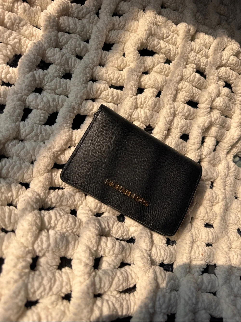 Michael Kors Black wallet with Gold